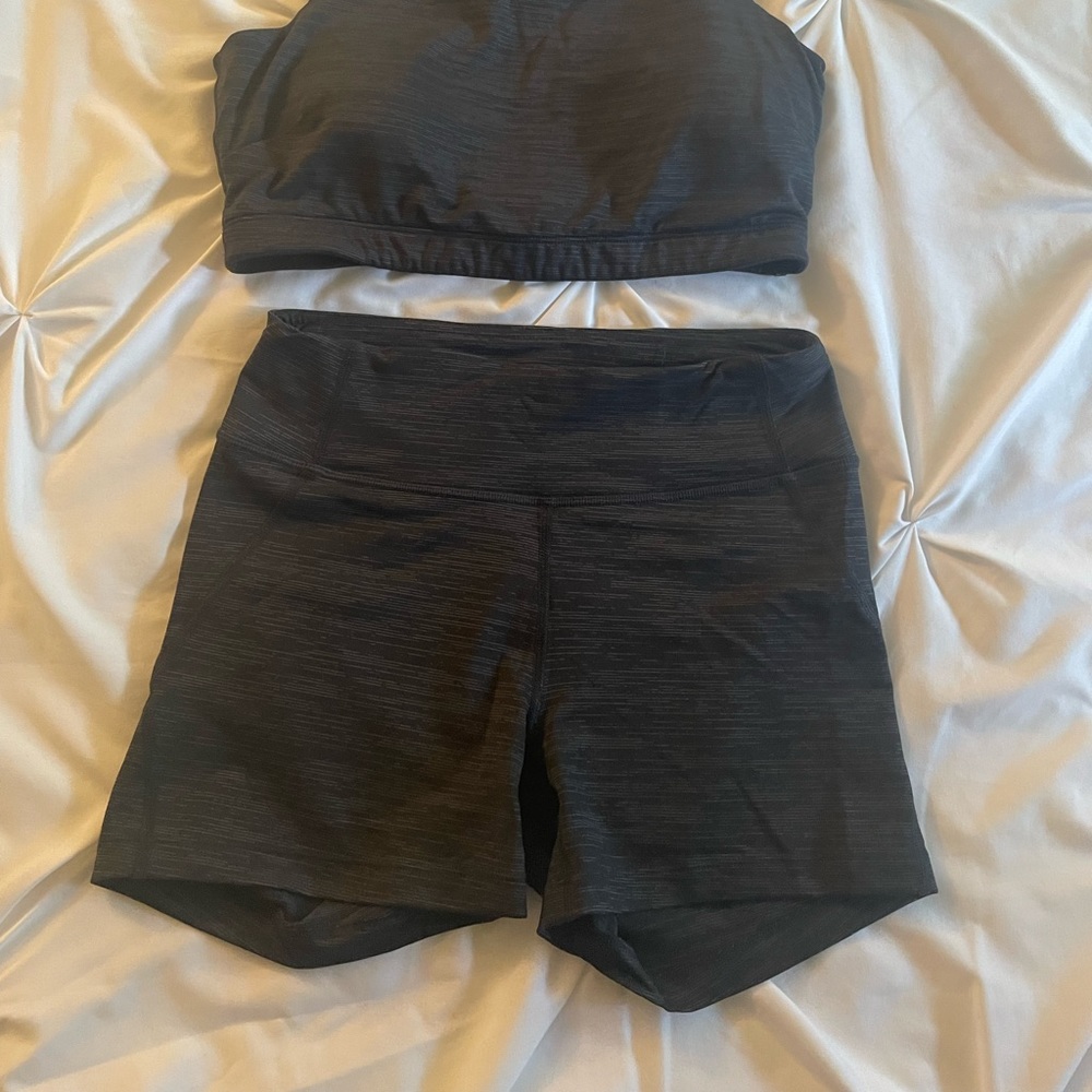 Outdoor Voices Heather Grey Shorts